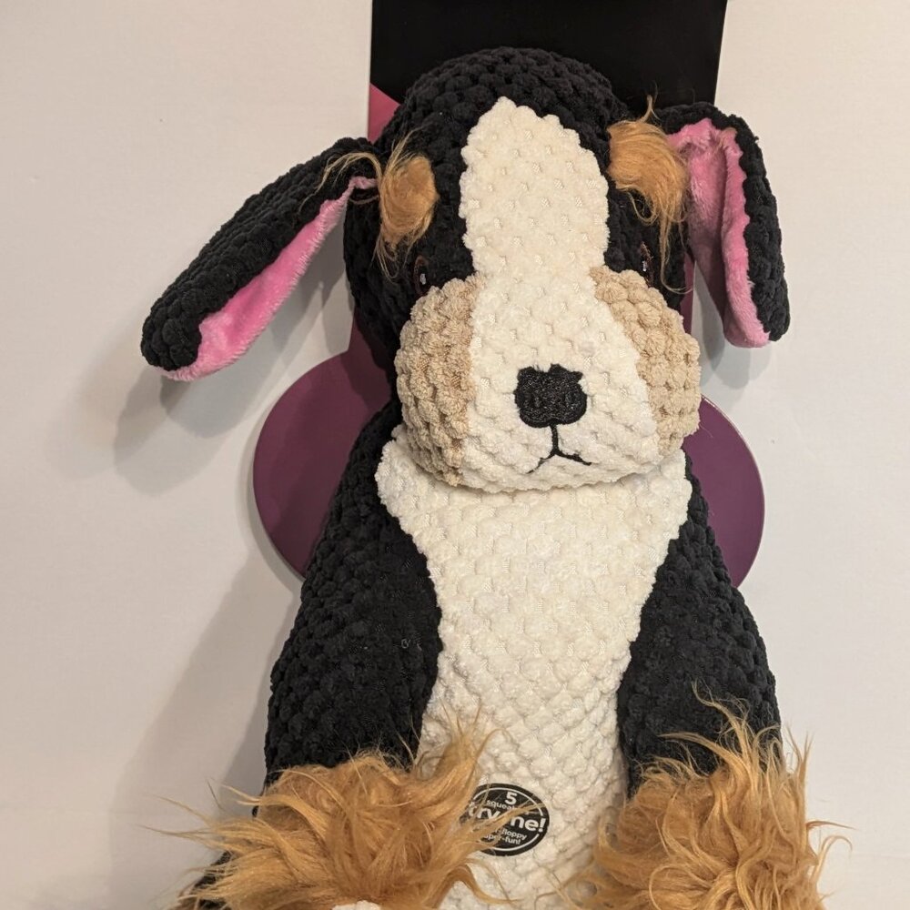 Fab Dog - Floppy Tri-Colored Dog Toy - Large